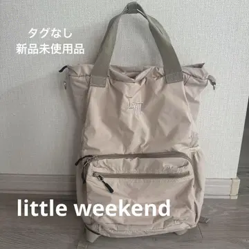 시마무라 little weekend 백팩 베이지