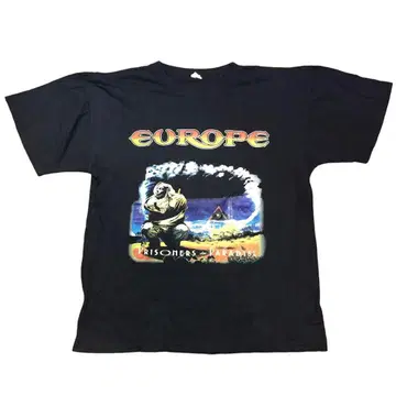 EUROPE '91-'92 재팬 투어 T셔츠 90년대 빈티지