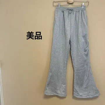 [새상품급] 여성용 스웨트 팬츠/속기모/그레이/무지/허리밴딩