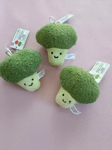3개 세트 다이소 브로콜리 키링 레어템