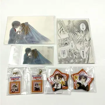 학원 앨리스 꽃과 요메전 굿즈 7점 히구치 타치바나