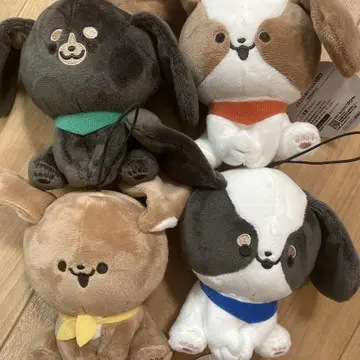 늘어진 귀 네 마리 B I G 봉제 인형 4종 세트