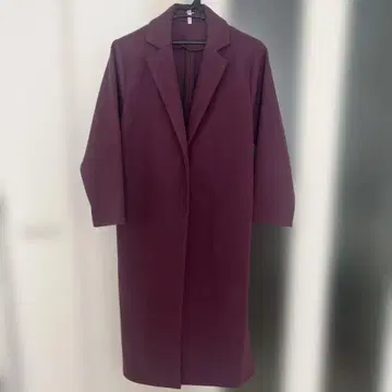 롱 코트 퍼플 보라색