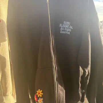 XLARGE 블랙 후드티