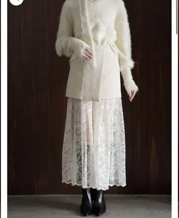 lace layered skirt