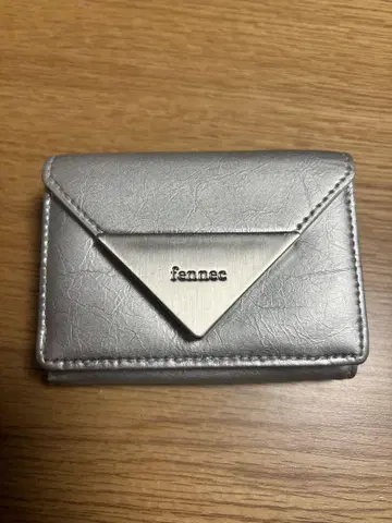 fennce 실버 3단 폴더형 지갑