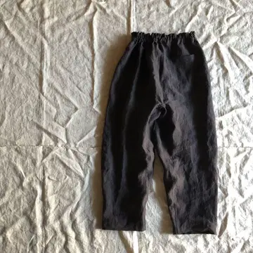 린넨 몸빼 약간 짧은 짙은 갈색
