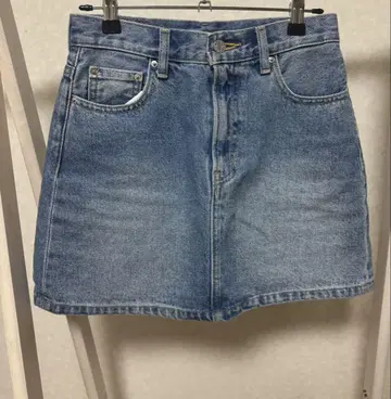 Sly Jeans 라이트 블루 데님 타이트 스커트