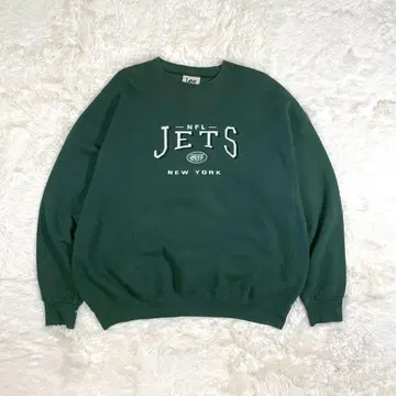 [90s] USA제 Lee 맨투맨 NFL JETS 그린 XXL 그린