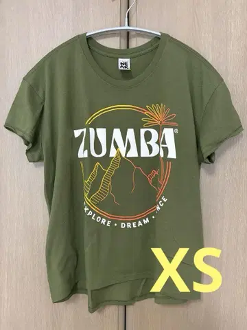 줌바 줌바웨어 티셔츠 올리브 그린 XS 정품