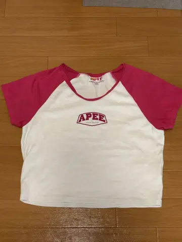 APEE 미니 T셔츠 크롭 기장 T셔츠