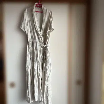 fog linen work 반팔 카슈쿨 원피스