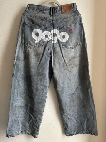 9090 OG 로고 페인티드 데님 팬츠 L 사이즈