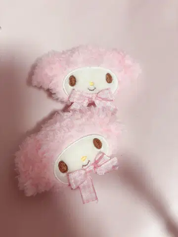 산리오 포근포근 헤어 클립 헤어 클립 마이멜로디