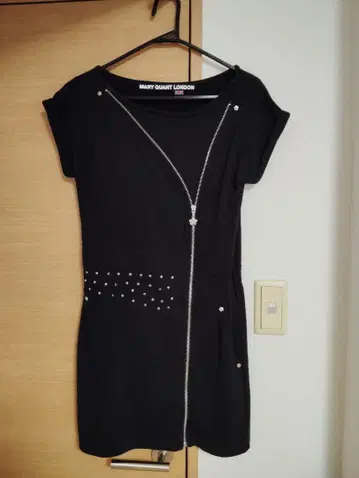 MARY QUANT LONDON 블랙 미니 원피스 M 사이즈
