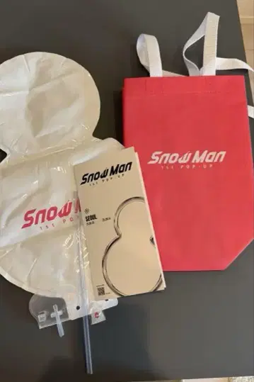 SnowMan 한국 POPUP 입장 특전 세트 벌룬