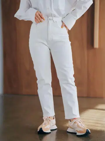 COHINA DENIM 컬러 슬림 스트레이트 short XS