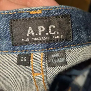 A.P.C. 스트레이트 데님 29 프티 스탠다드