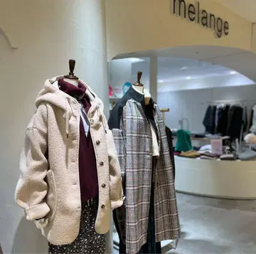 새상품 melange 메주 보아 후드 자켓 코트 gigot