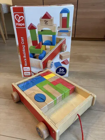Hape Block-Building Cart 나무 쌓기 블록