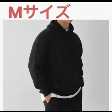 새상품 미사용 블랙 후드 부착 후드티 M 사이즈 심플
