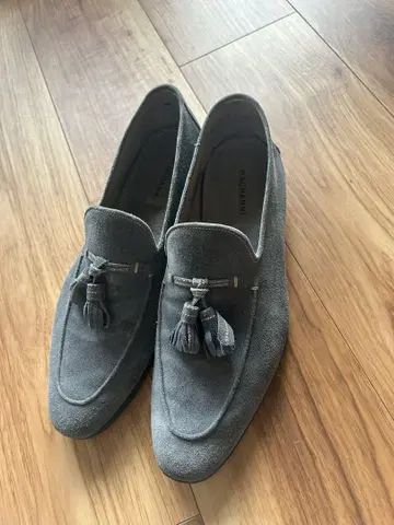 MAGNANNI 블루 스웨이드 태슬 로퍼 사이즈 40