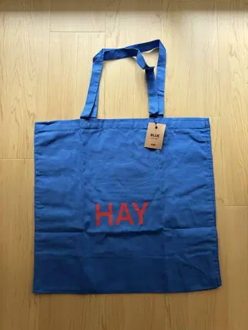 HAY 토트백 블루 빨간색 로고
