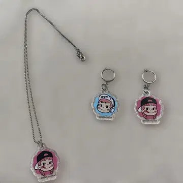 후지야 Poko 아크릴 목걸이 귀찌