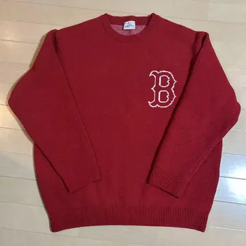 MLB 팀 로고 HAPPY 니트 레드