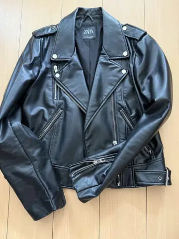 ZARA 블랙 라이더 자켓 EU S