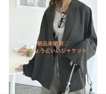 [ 24시간 이내 발송 ] 미사용 새상품 테일러드 자켓 린넨 그레이