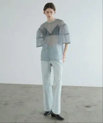 VELOR PIPNIG SHEER BLOUSE
