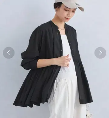[ 새상품 택 포함 ] 그린 라벨 릴랙싱 전방위 룩 블라우스 블랙