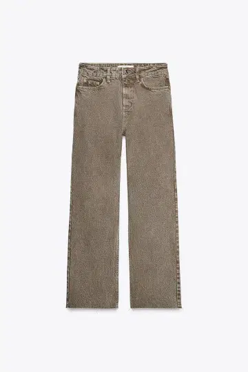 [ 새상품급 ] ZARA 스트레이트 하이웨스트 앵클 기장 청바지