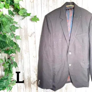 테일러드 자켓 트위드 L 싱글 남성용 수트 빈티지 안감 원단