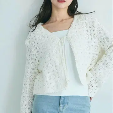 베이스먼트 크로셰 가디건