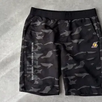 14507 NBA 레이커스 카모플라쥬 패턴 하프 팬츠