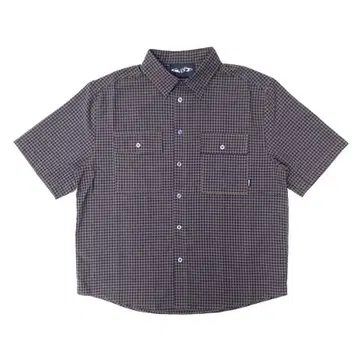 wknd 셔츠 wilson 셔츠 NAVY/BROWN