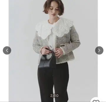 titivate 노카라 자켓 블라우스 세트