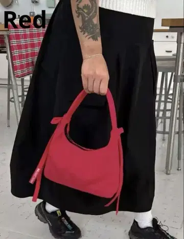 BAGGU MINI BOW 토트백 핸드백 레드