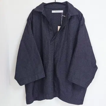 MUZE 2018SS 반팔 오픈 카라 셔츠 M18S-PS1