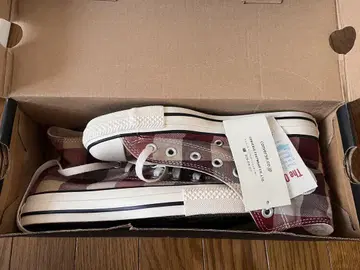 미사용 새상품 컨버스 하이컷 체크 무늬 가을/겨울 24cm