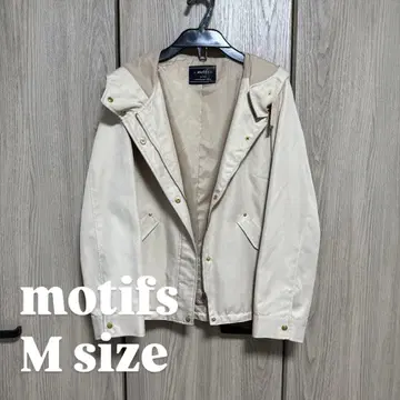 motifs 후드 부착 자켓 베이지색 마운틴 파카 고급스러움