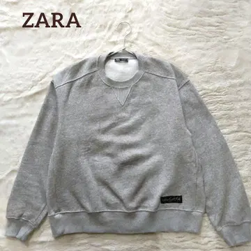새상품급 ZARA/오버 사이즈/플리스 맨투맨/라벨 포함