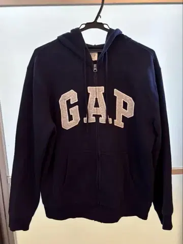 GAP 지퍼 후드티 네이비