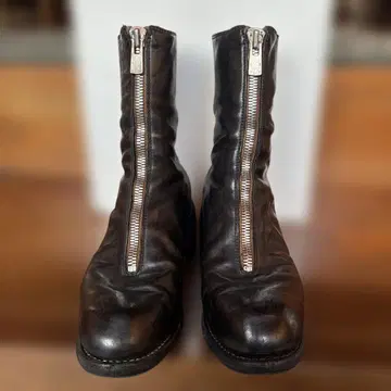 GUIDI PL2 소프트 호스 풀 그레인 프론트 지퍼 36