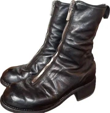 GUIDI PL2 소프트 호스 풀 그레인 프론트 지퍼 36