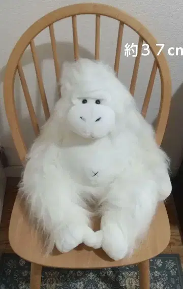 화이트 고릴라 봉제 인형 약 37cm