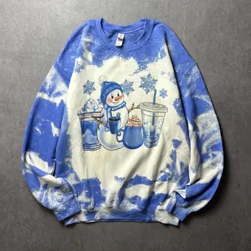 GILDAN 맨투맨 타이 다이 눈사람 아메카지 M