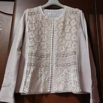 MIYACO 그레이 베이지 긴팔 상의 가디건
